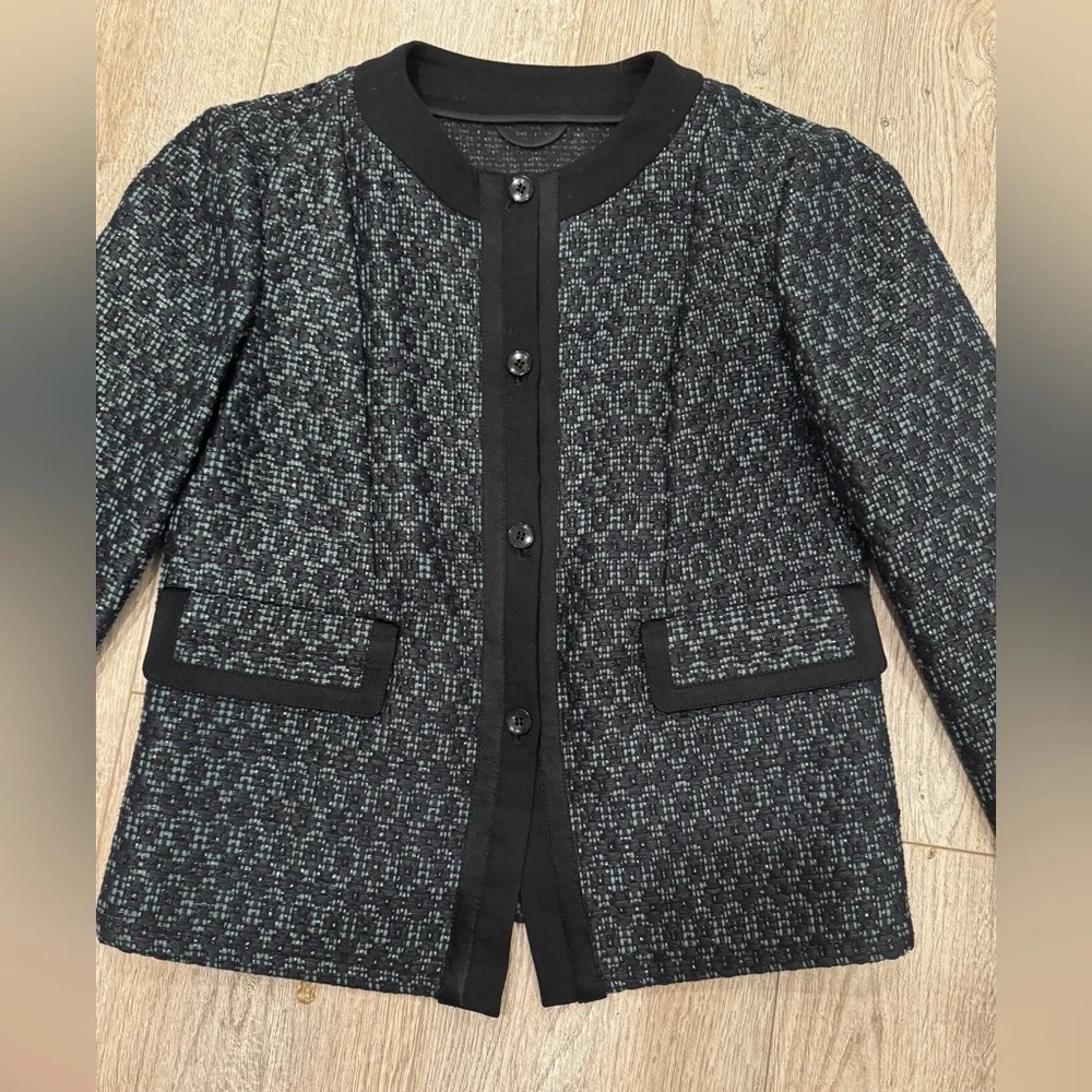 Etro Milano made in Italy designer woven tweed blazer small - Picture 2 of 7